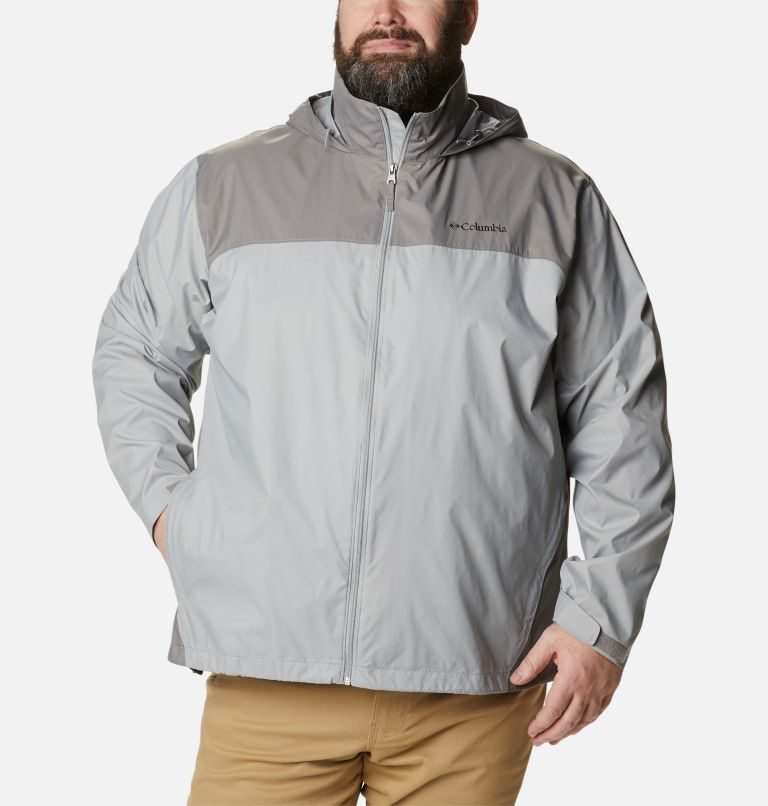 Men\'s Columbia Glennaker Lake Rain Jackets Grey | Plus Size CA-Y04C6